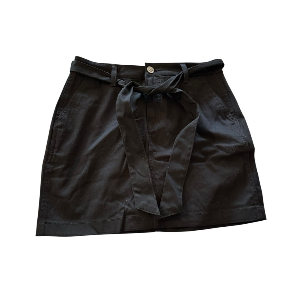 Dickies Black Pinstripe Skirt with Belt